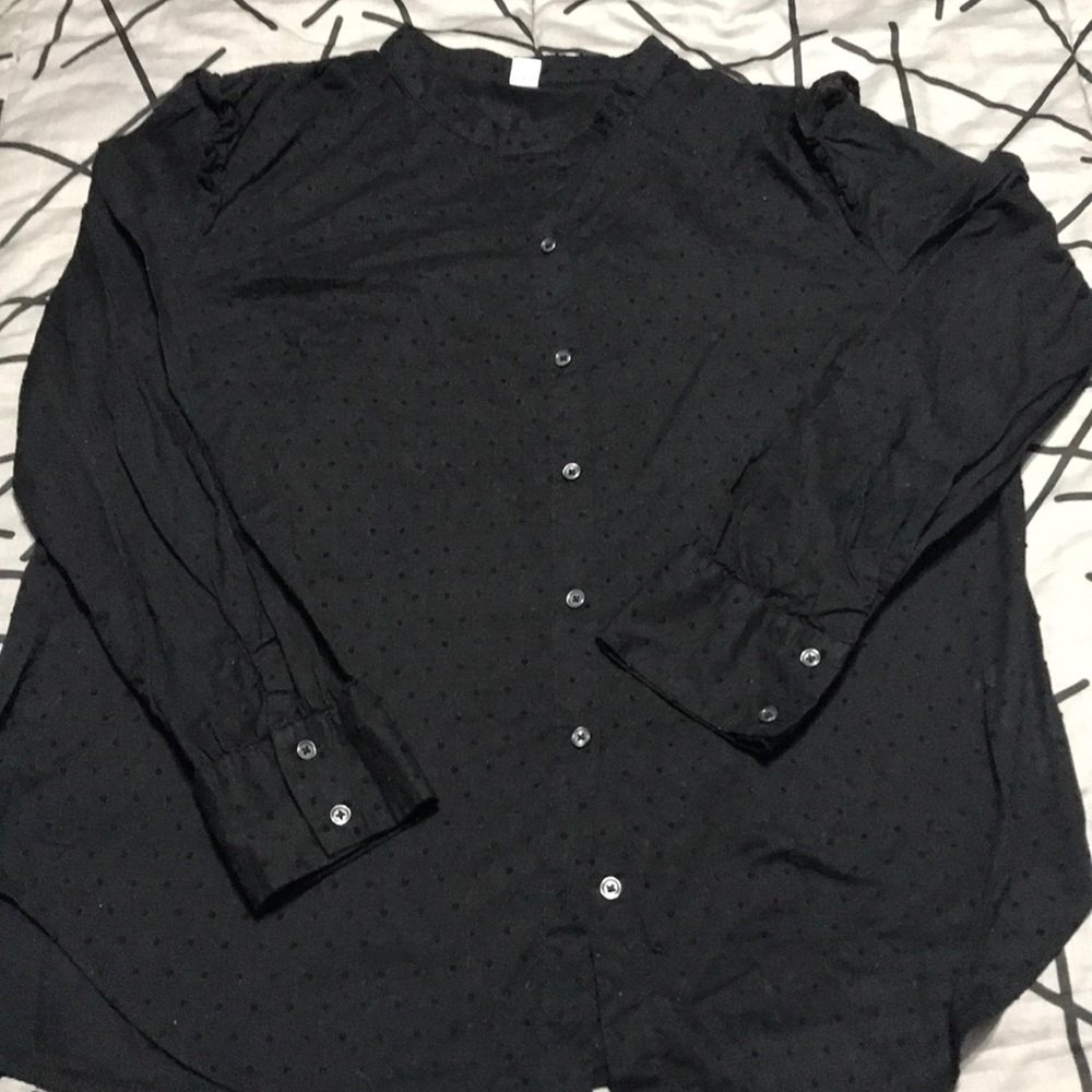 Black long sleeve blouse